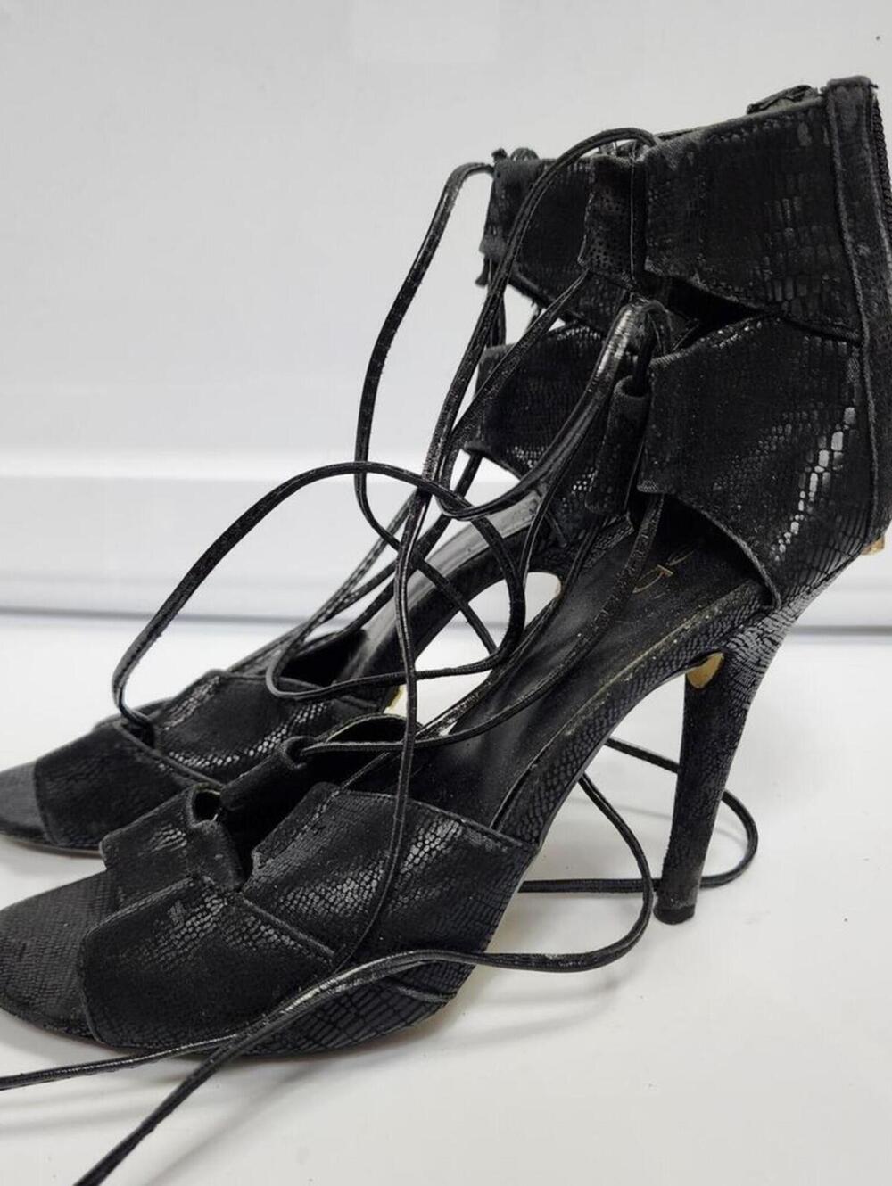 Bebe Size 7 Black High Heels Shoes